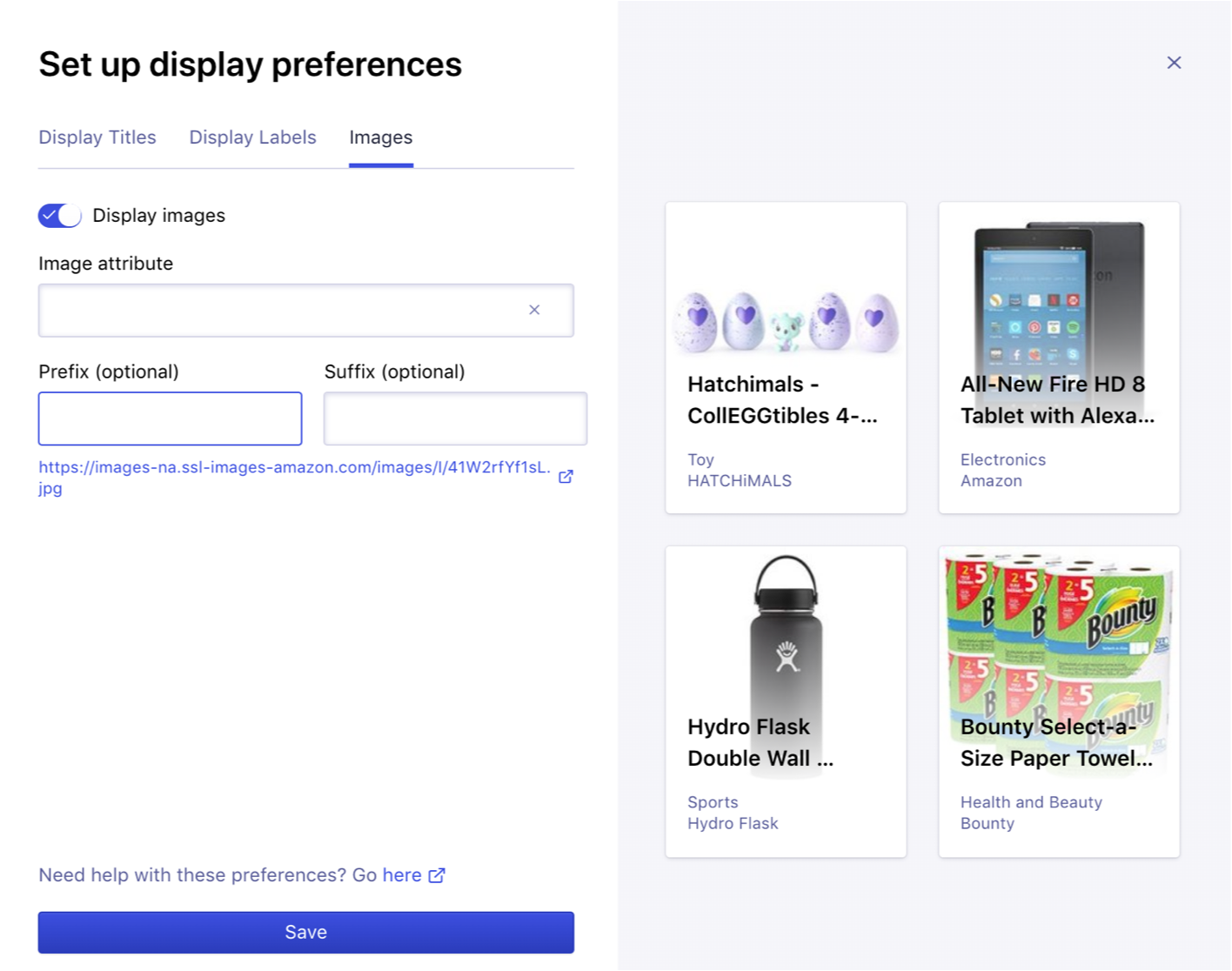 Dashboard display preferences fullscreen