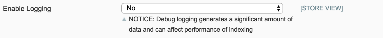 Logging configuration