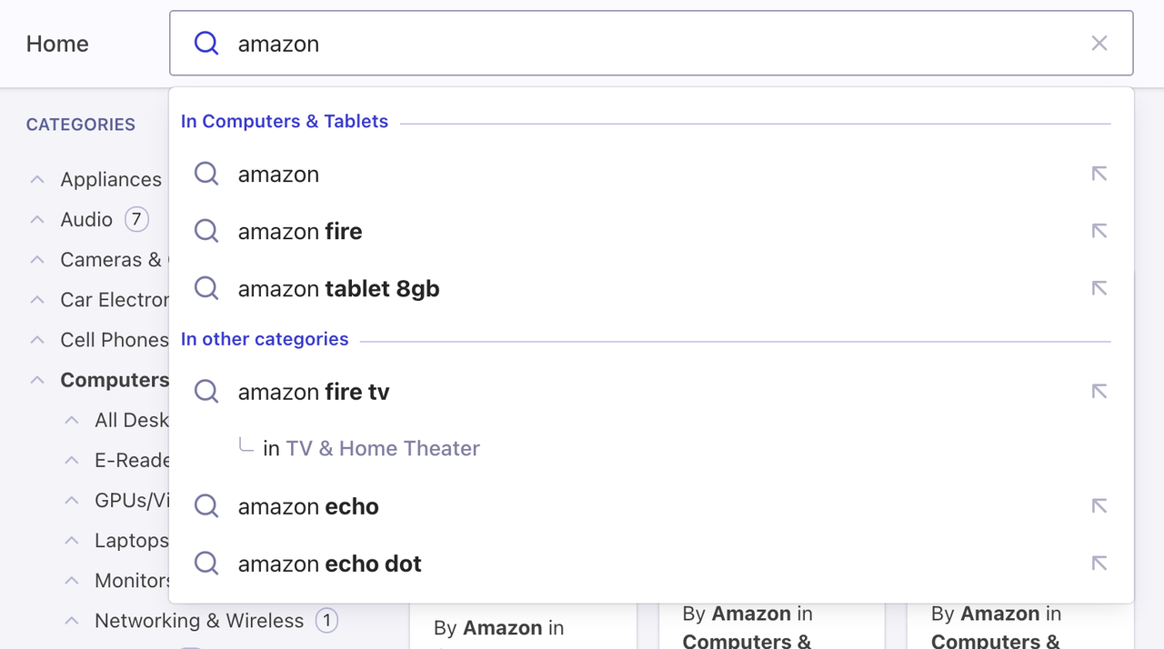 Query Suggestions with current InstantSearch category